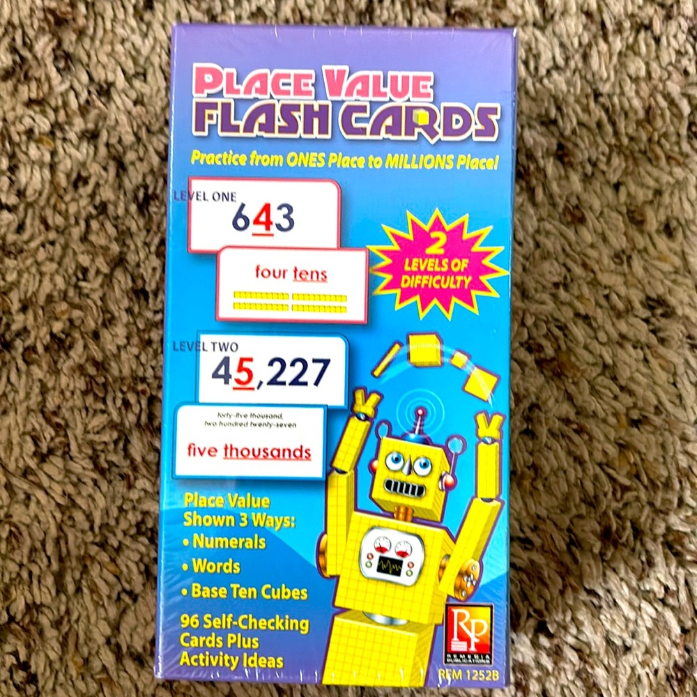Place Value Flashcards grades 2 & up